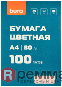 Бумага Buro A480гм2100л.розовый пастель