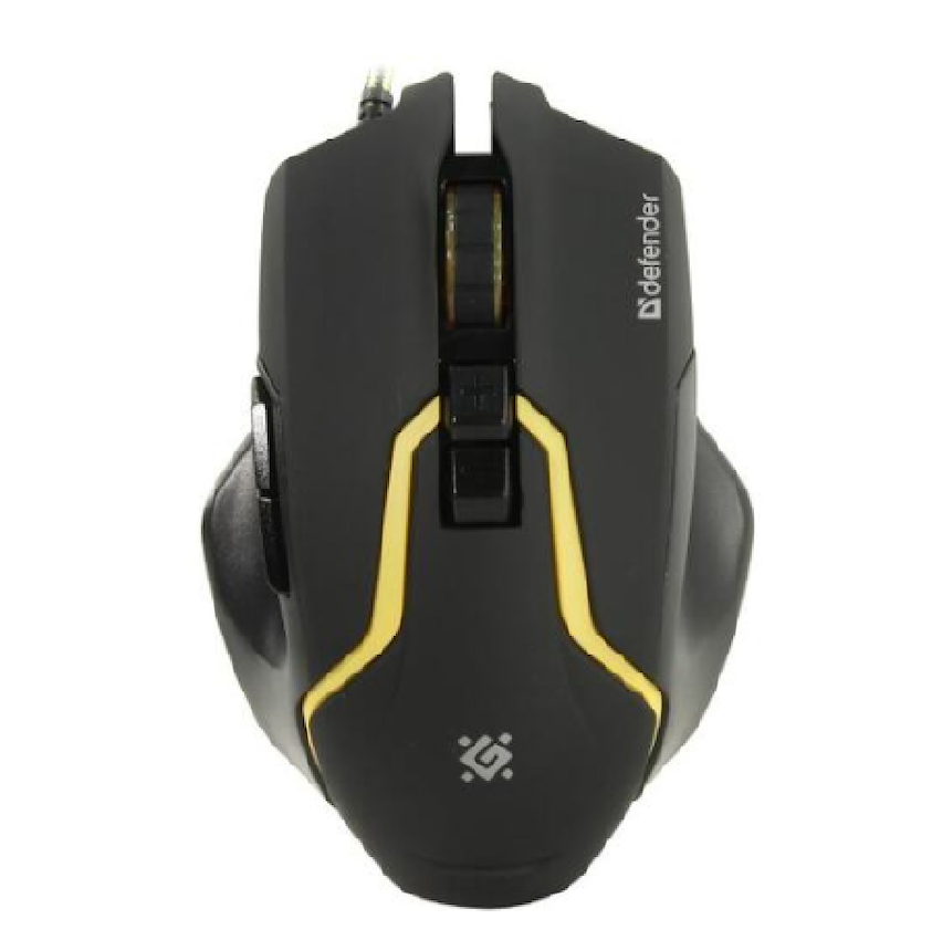 Игровой набор Defender Warhead MP-1400 черный,мышь+ковер