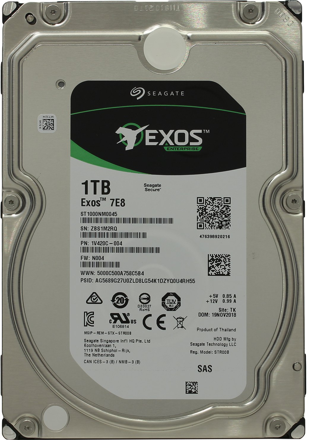 Жесткий диск Seagate Original SAS 3.0 1Tb ST1000NM0045