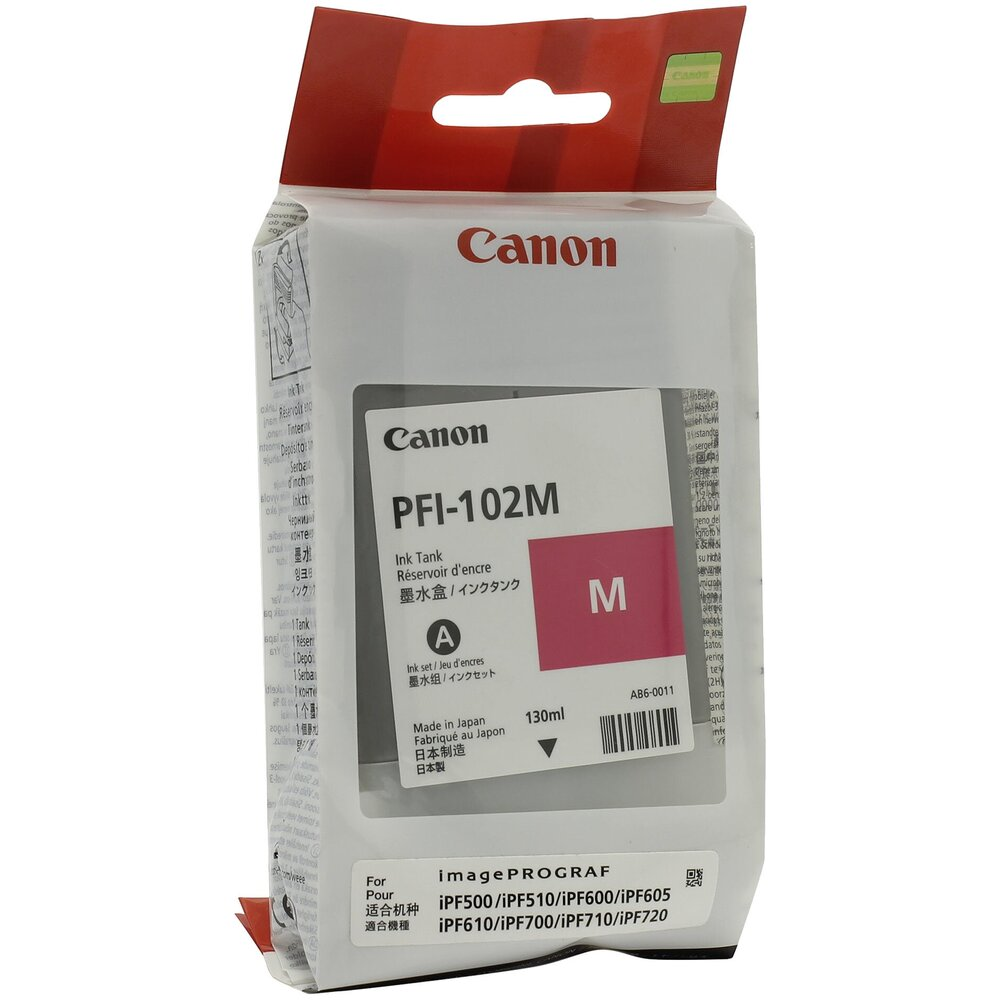 Картридж струйный Canon PFI-102M 0897B001 пурпурный