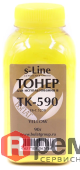 тонер kyocera fs-c5250 банка 90г tk-590 y булат s-line