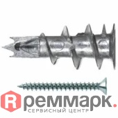 Дюбель металлический для гипсокартона GKM 27 с шурупом для гипсокартона с потайной головкой